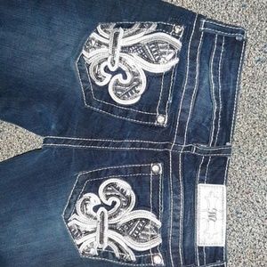 Bundle of 3 pairs Miss Me Jean's and Miss Me Belt